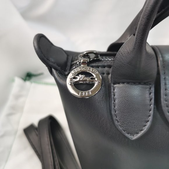 Longchamp Lepliage Black Nylon Backpack Bag - Picture 6 of 8